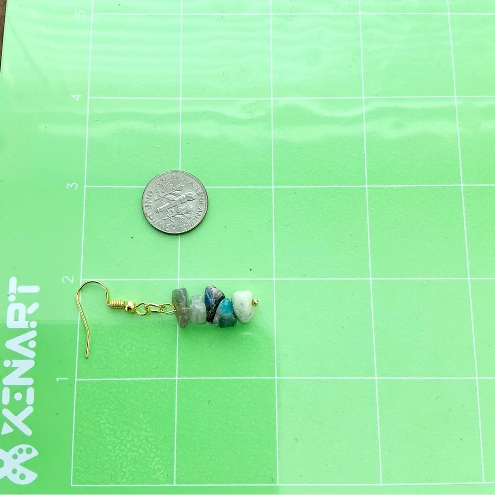 🆕 2 Pairs KIDS Gemstone Earrings-Small